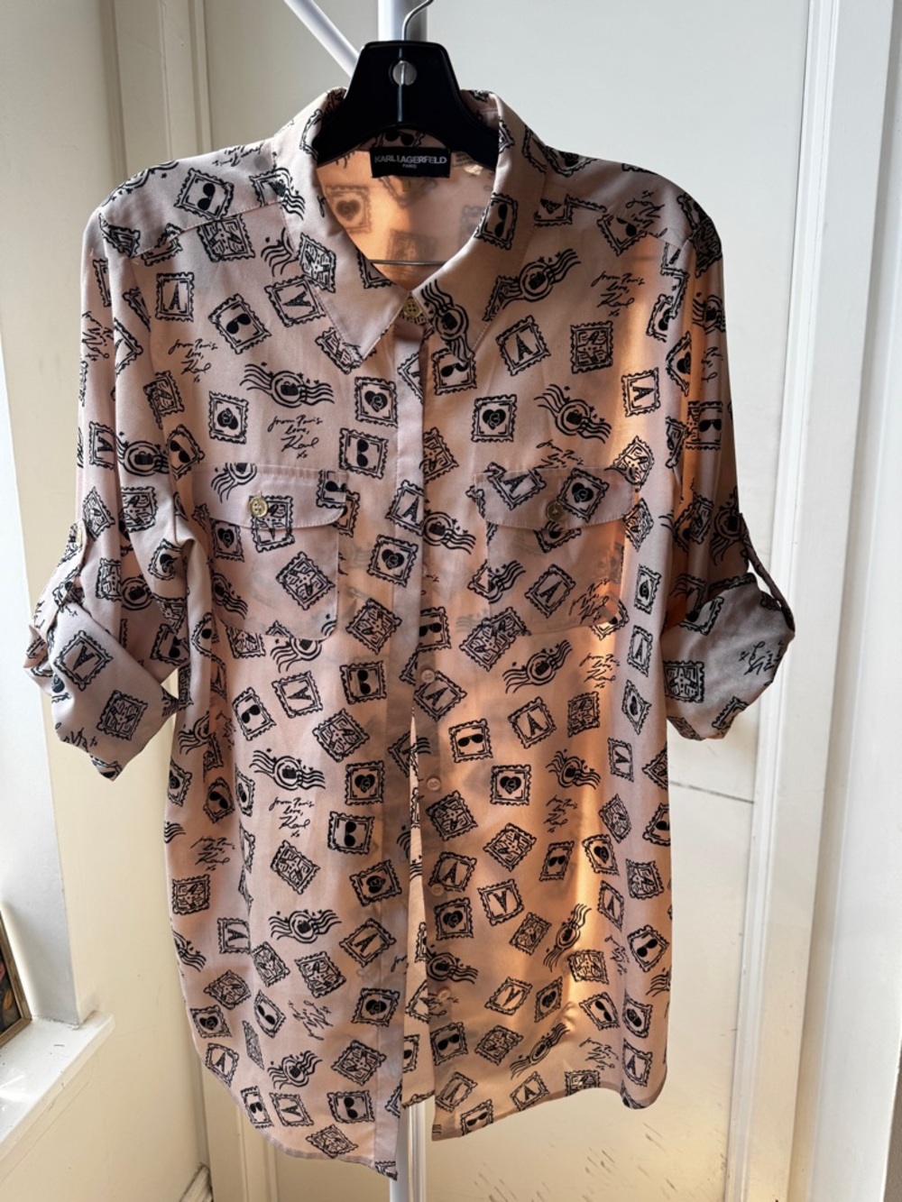 Karl Lagerfeld Paris Print Blouse